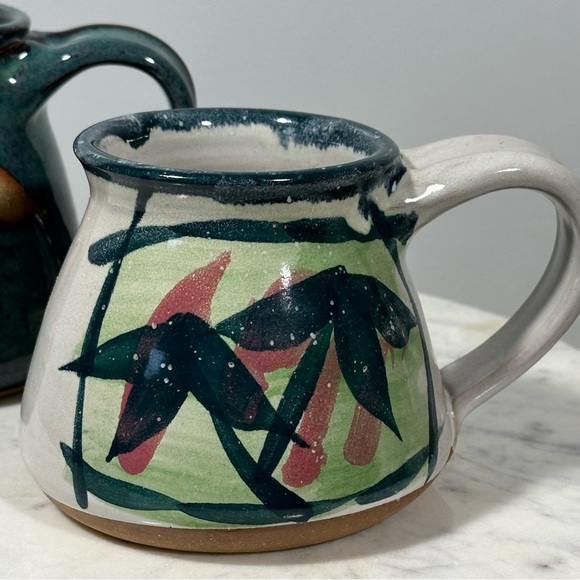 ☕️Set of 2 Handmade Tea or Coffee Mugs, Artist Signed, Includes 6 Tea Bags - Picture 3 of 16